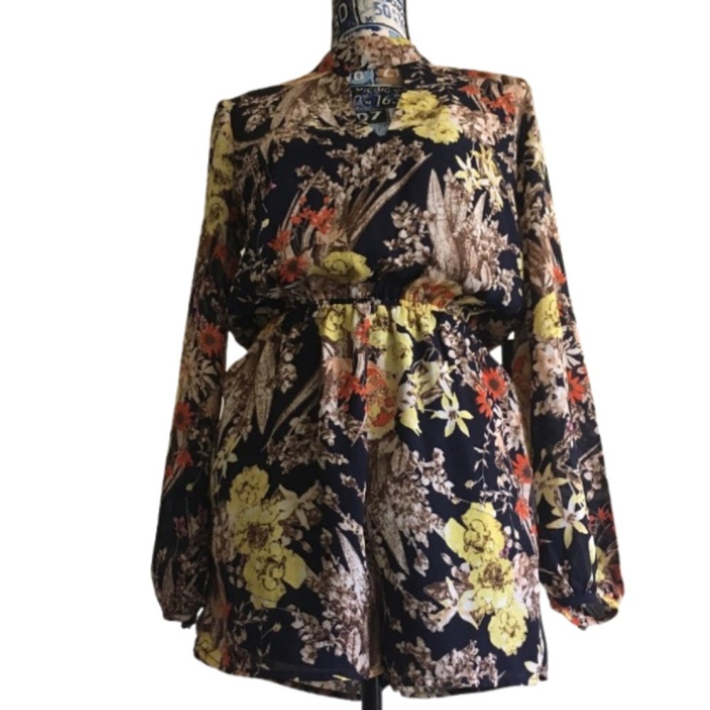 Forever 21 Floral Print Romper